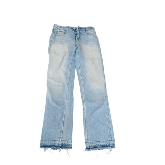 AMO Babe button fly distressed hems sweet cheeks  sz 25 - Picture 2 of 13